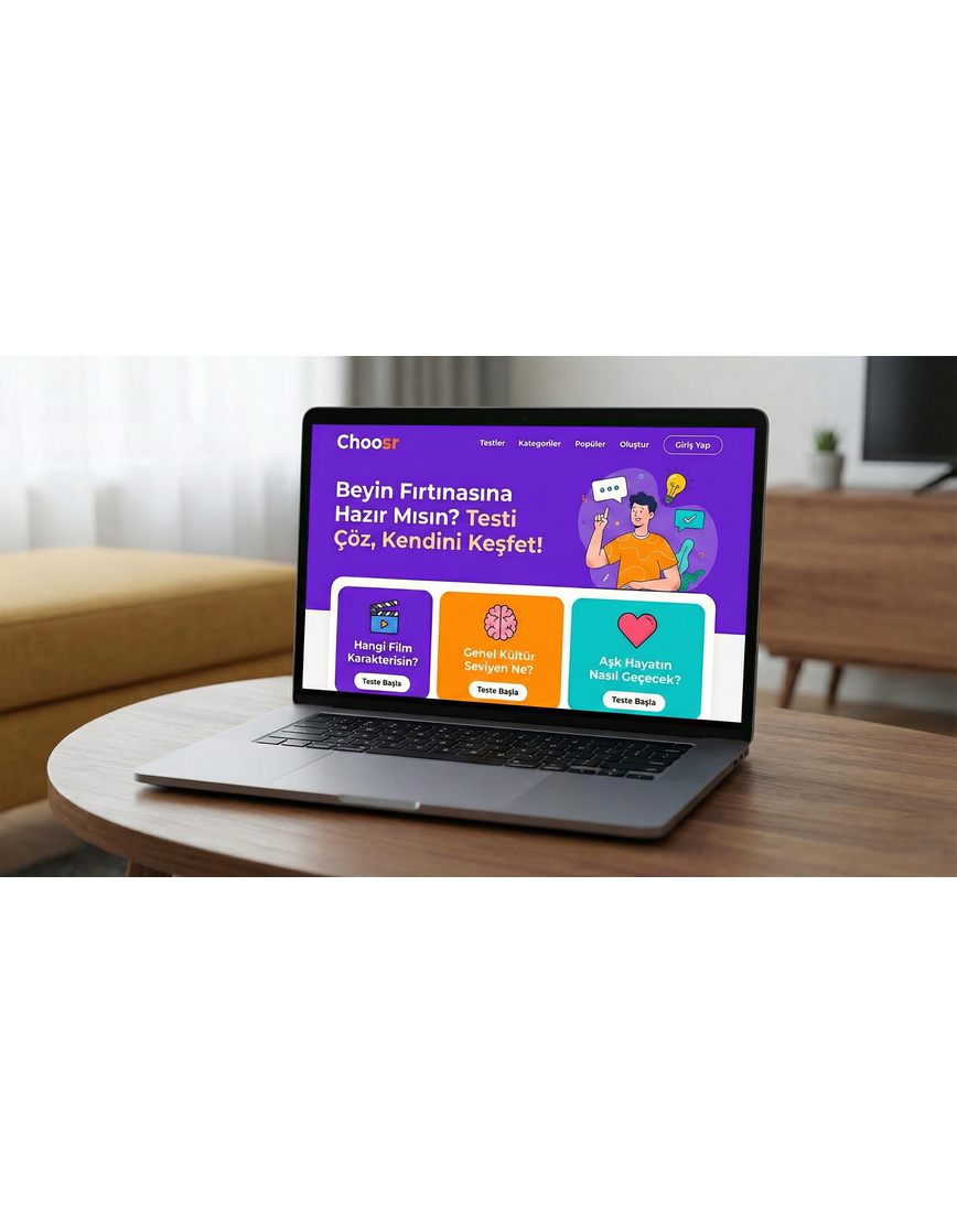 habilcakir.com projeler Choosr görsel Habil Çakır olarak, modern web tasarım trendlerini güçlü yazılım sistemleri ile birleştirerek markanız için ölçeklenebilir dijital çözümler üretiyorum.